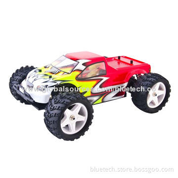 1/18th Scale 4WD Brushed Electric Monster Truck, 7.4V High-capacity